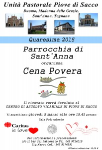 cena povera Sant'anna